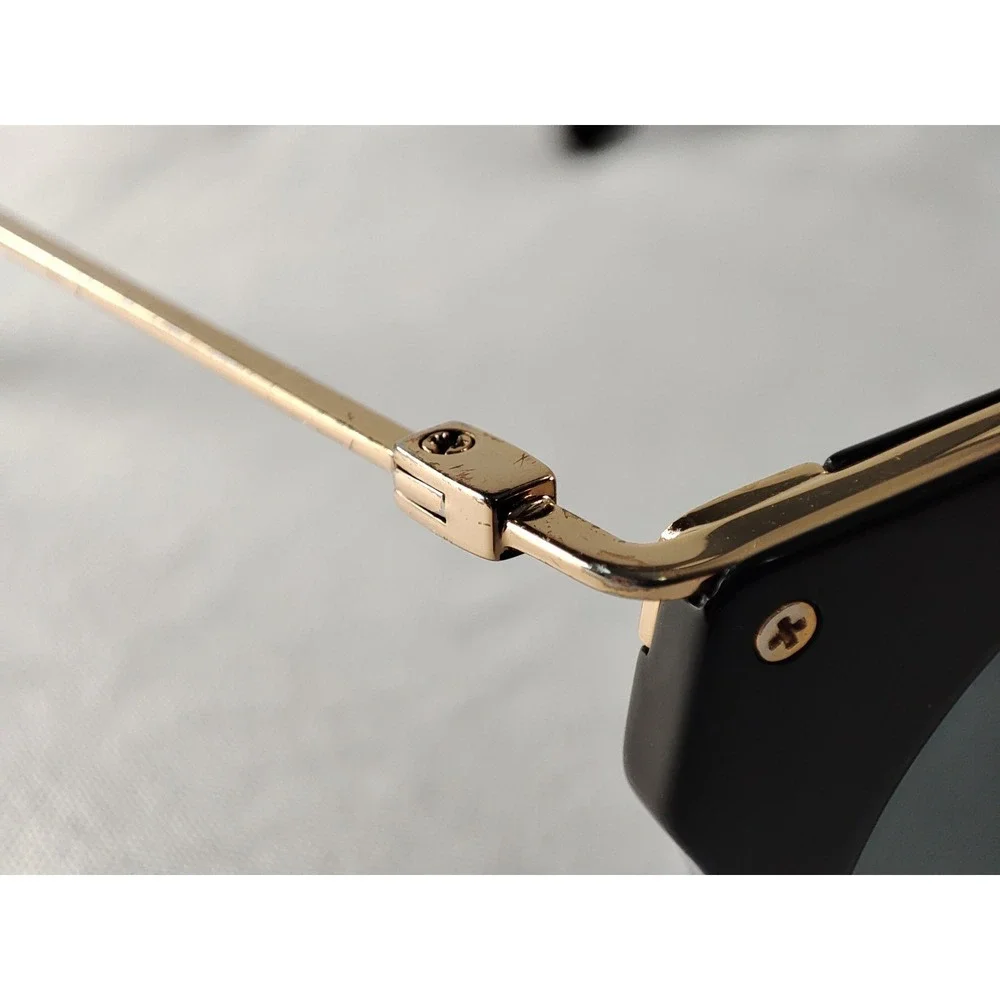 Warby Parker Hadley 3100 Jet Black Gold Italy Eyeglass Frames 47-21-140 - Picture 5 of 12